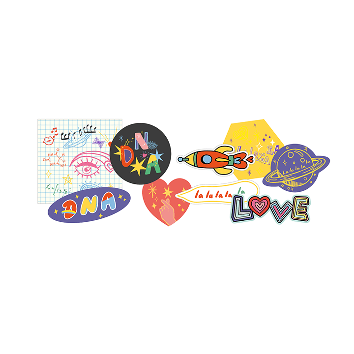 [70% BF 2021] DNA Sticker 2 detail