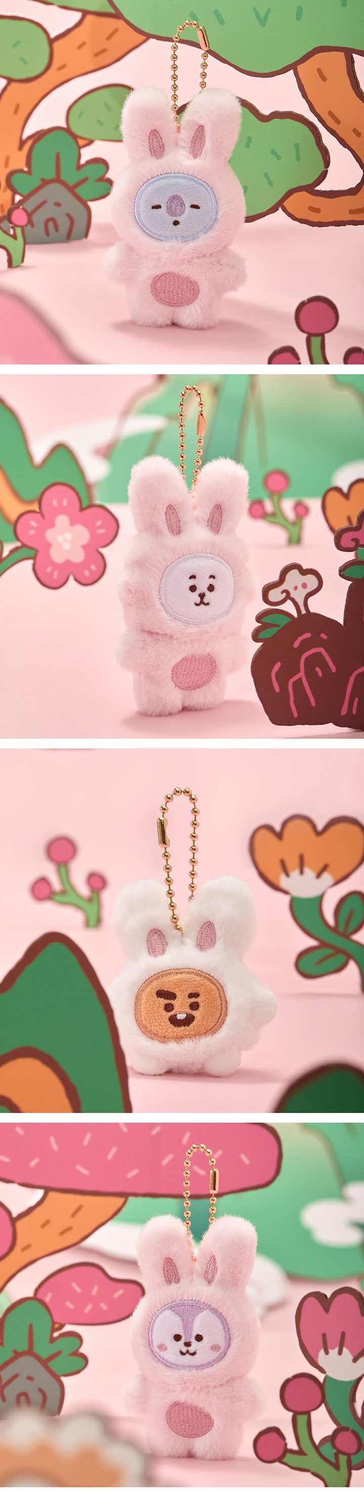 Flat Plush Keyring K-TOKKI 0 detail