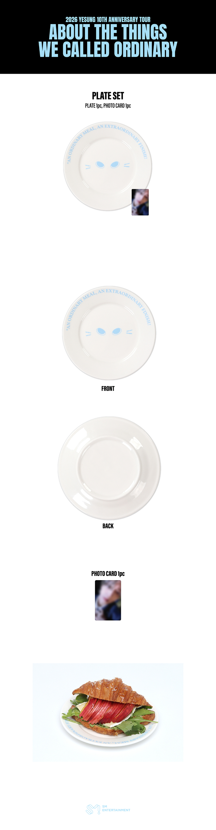 SUPER JUNIOR ABOUT THE THINGS WE CALLED ORDINARY Plate Set