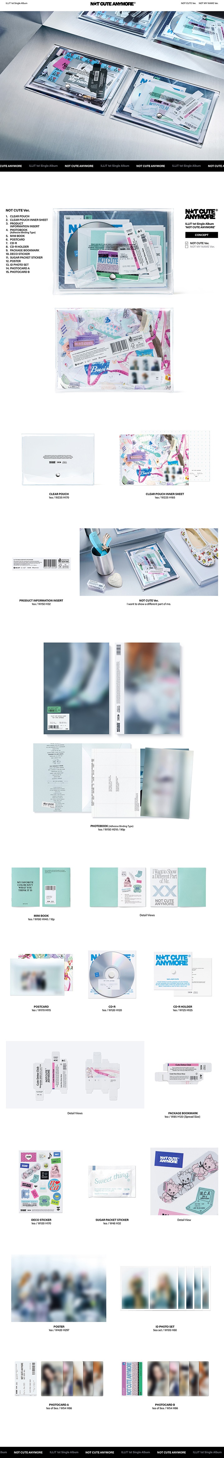 **ILLIT 1st Single Album 'NOT CUTE ANYMORE' (Set) + (Weverse Albums ver.)** — authentic K-POP merch sold by BYIT KPOP, fast worldwide shipping  - 100% authentic KPOP Goods by **BYIT KPOP** (Lightstick, Album, Keyring, Photo Card, MD, Figure etc KPOP Merch) - Worldwide shipping, Safe and Fast delivery guaranteed (официальный лайтстик, фанлайт, кей-поп мерч) — authentic K-POP goods (официальный мерч) sold by BYIT KPOP, worldwide shipping (доставка по всему миру)