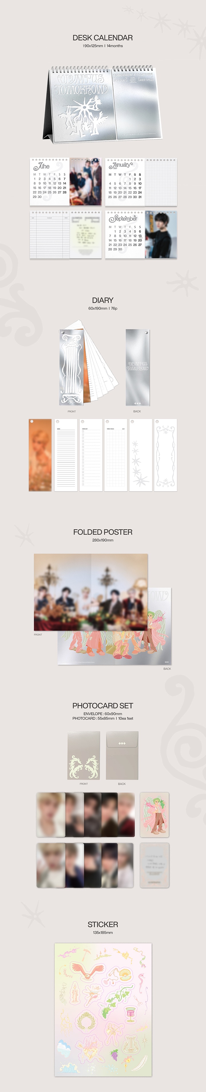 TOMORROW X TOGETHER 2026 SEASON’S GREETINGS 1 detail