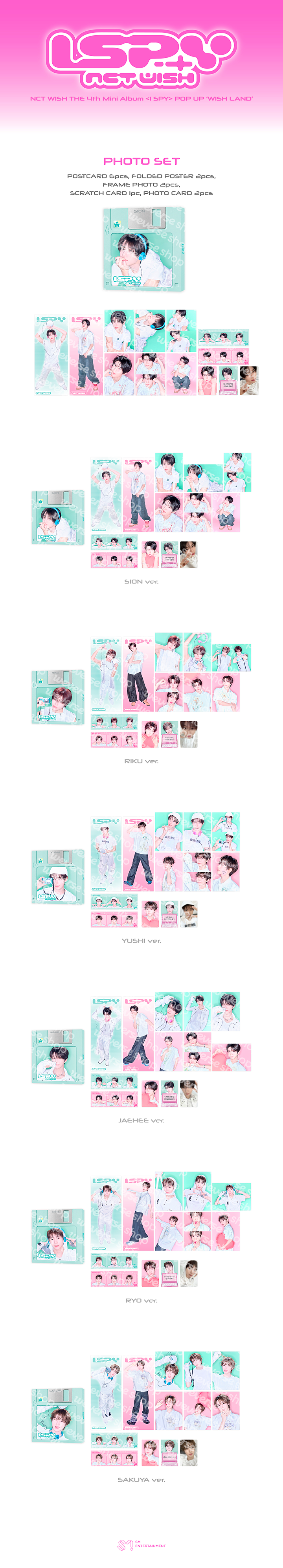 NCT WISH WISH LAND Photo Set