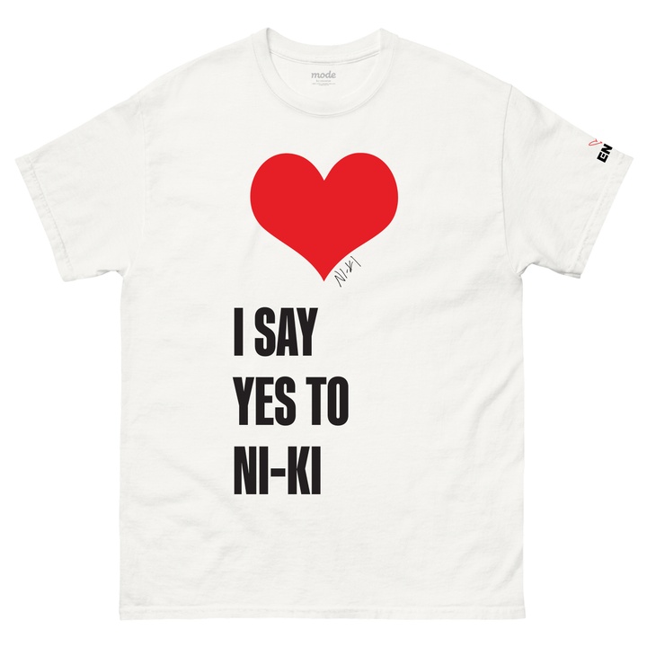 [NI-KI] I SAY YES S/S Tee (White)