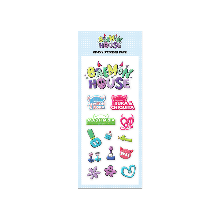 [BMHOUSE] BABYMONSTER EPOXY STICKER PACK