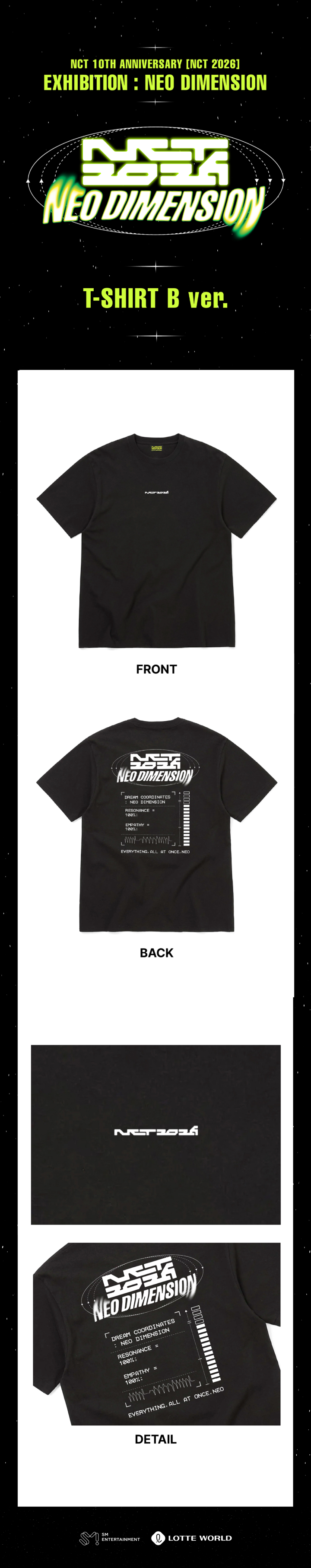 NCT 127 NEO DIMENSION T-shirt B Ver.