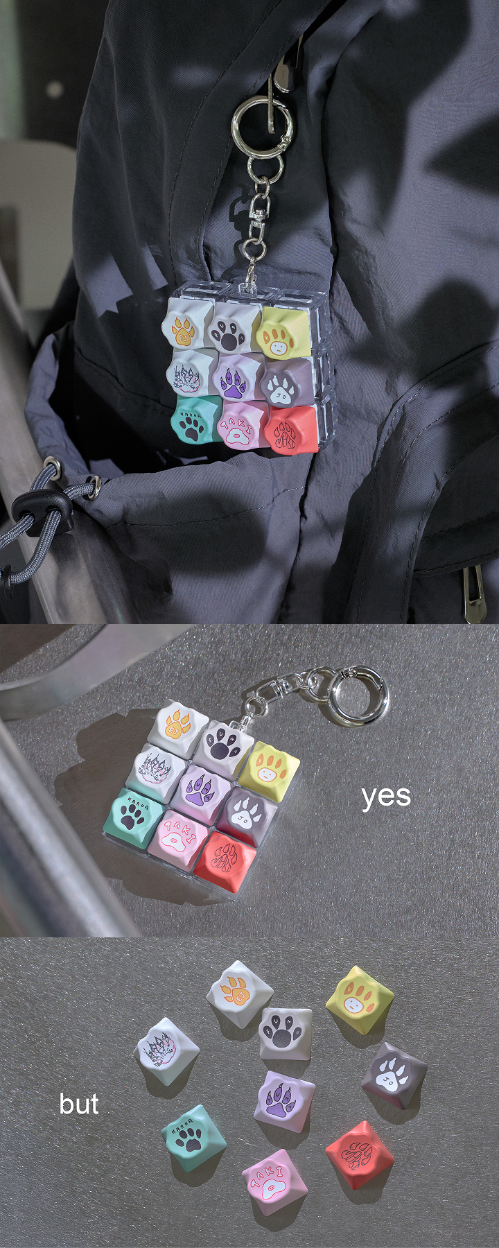 KEYCAP KEYRING 2 detail