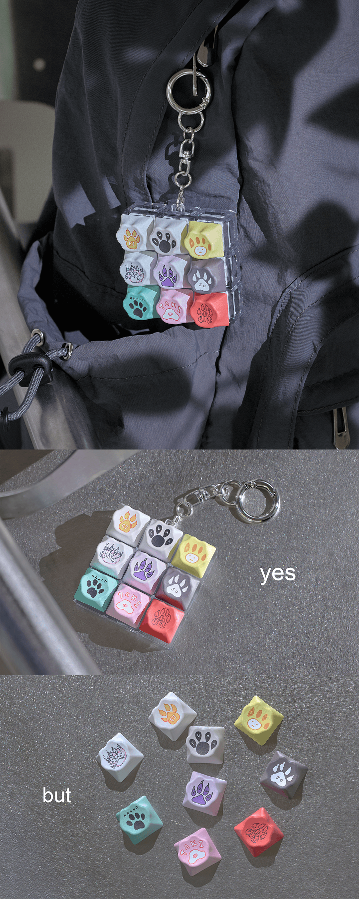 KEYCAP KEYRING 2 detail