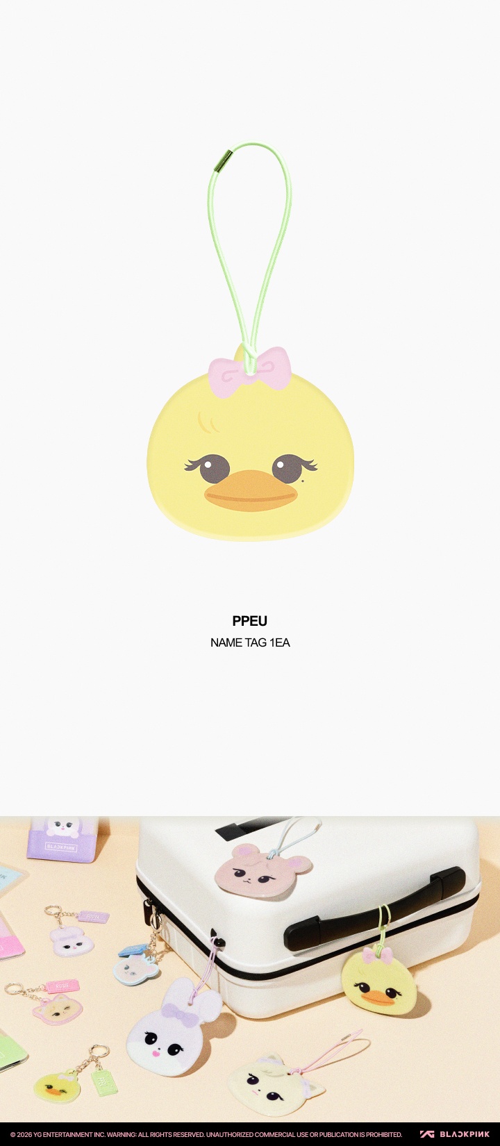 [BPPOPUP] BLACKPINK CHARACTER NAME TAG 1 detail