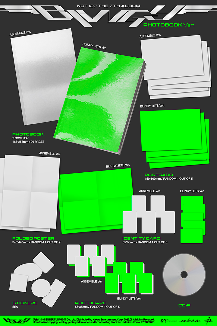 NCT 127 BLINGY The 7th Album [blingy] (photobook Ver.) (random)