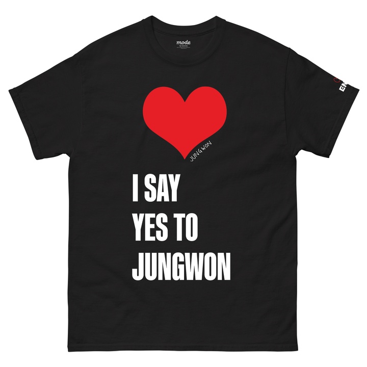 [JUNGWON] I SAY YES S/S Tee (Black)